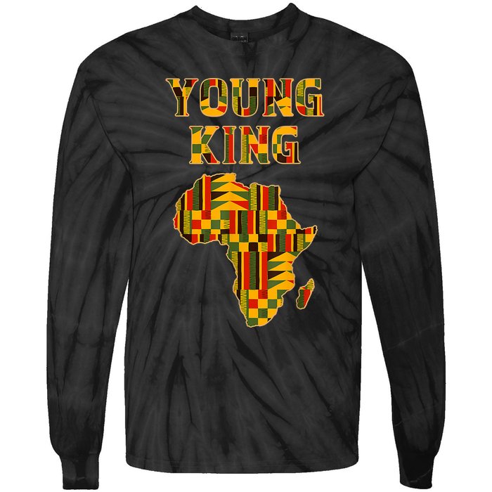 Cool African Kente Art Men Boys Kids African American Print Tie-Dye Long Sleeve Shirt