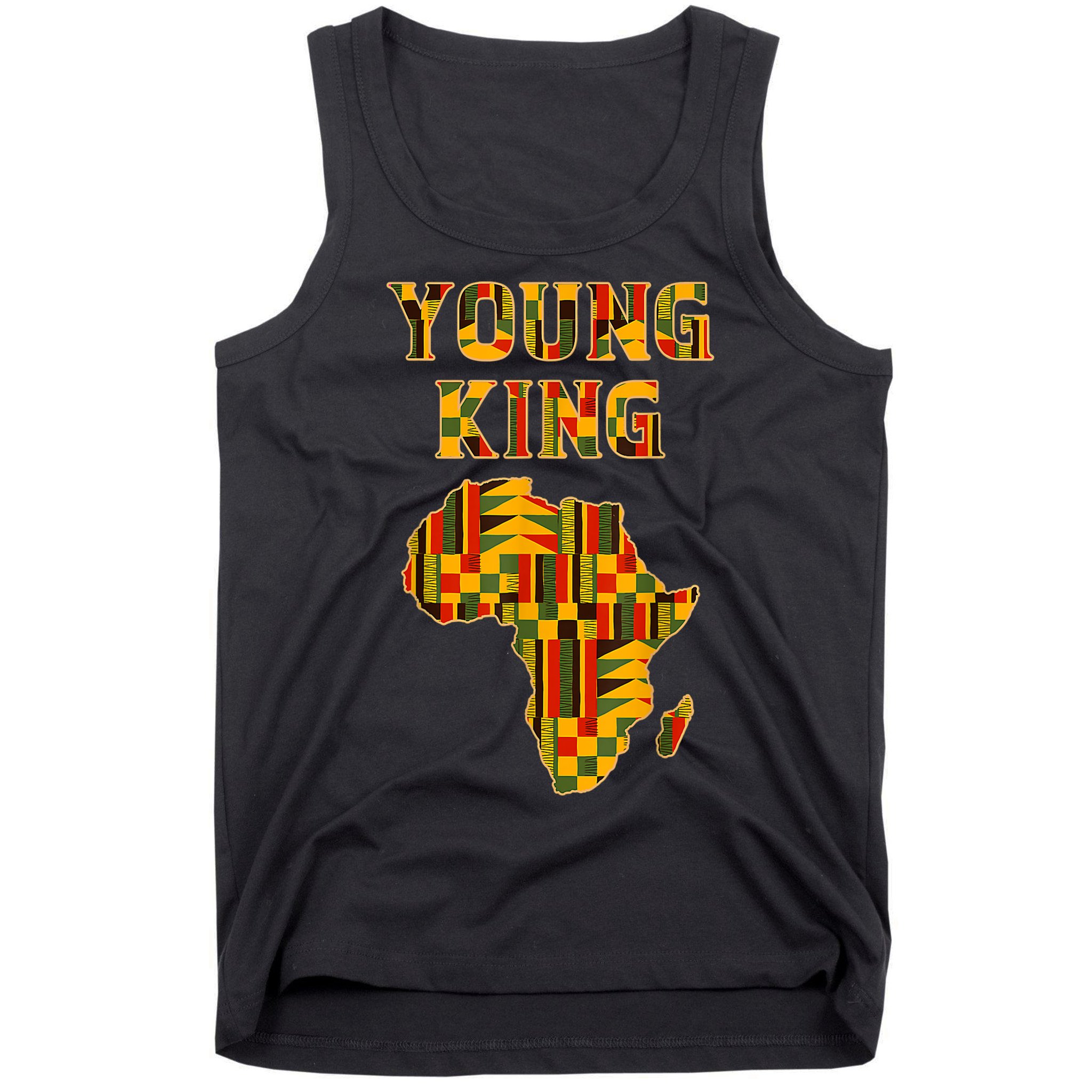 Cool African Kente Art Men Boys Kids African American Print Tank Top