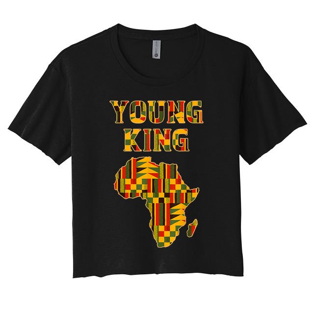 Cool African Kente Art Men Boys Kids African American Print Crop Top