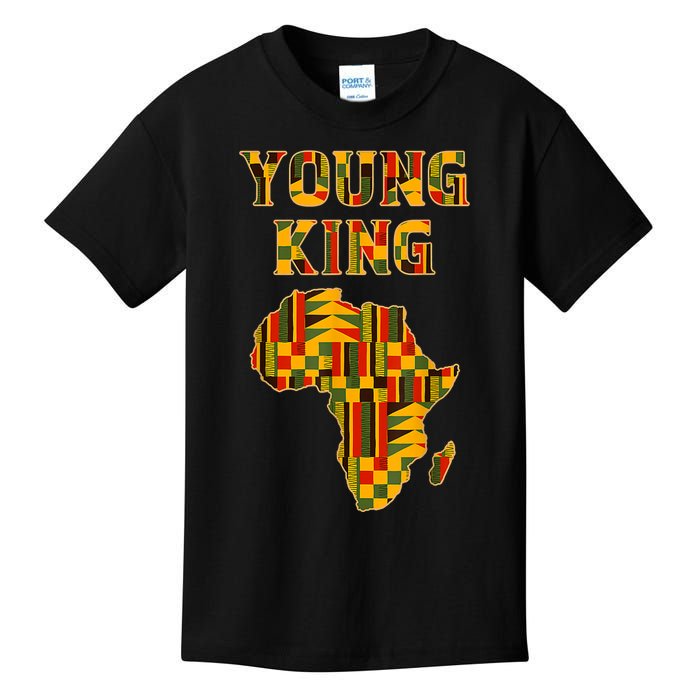 Cool African Kente Art Men Boys Kids African American Print Kids T-Shirt