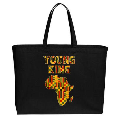 Cool African Kente Art Men Boys Kids African American Print Cotton Canvas Jumbo Tote