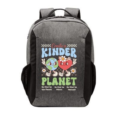Create A Kinder Planet Be Kind Aesthetic Earth Day Trendy Vector Backpack