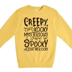 Creepy And Kooky Mysterious And Spooky Halloween Premium Crewneck Sweatshirt