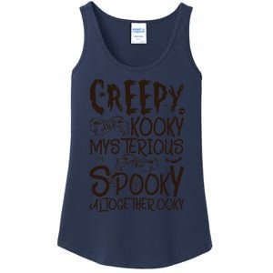 Creepy And Kooky Mysterious And Spooky Halloween Ladies Essential Tank