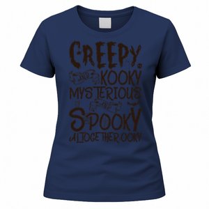 Creepy And Kooky Mysterious And Spooky Halloween Women's T-Shirt