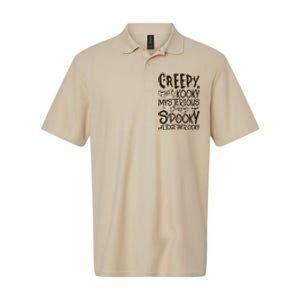 Creepy And Kooky Mysterious And Spooky Halloween Softstyle Adult Sport Polo