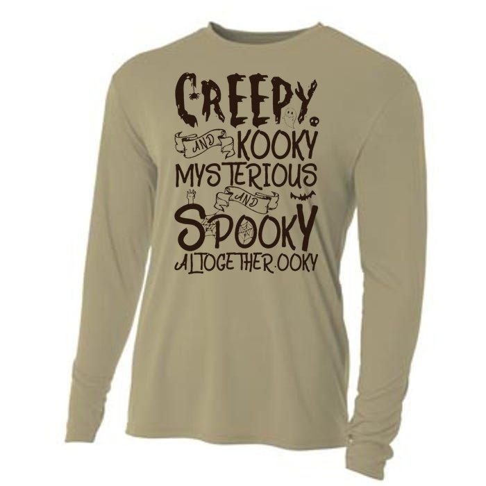 Creepy And Kooky Mysterious And Spooky Halloween Cooling Performance Long Sleeve Crew