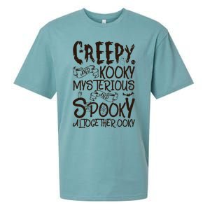 Creepy And Kooky Mysterious And Spooky Halloween Sueded Cloud Jersey T-Shirt