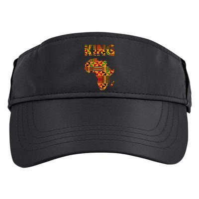 Cool African King Design Kente Cloth Africa Ghana Kids Men Adult Drive Performance Visor