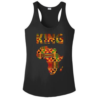 Cool African King Design Kente Cloth Africa Ghana Kids Men Ladies PosiCharge Competitor Racerback Tank