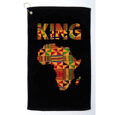 Cool African King Design Kente Cloth Africa Ghana Kids Men Golf Towel