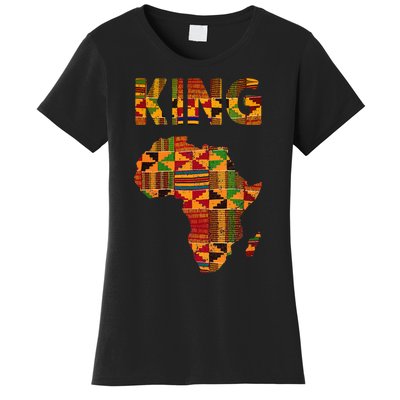 Cool African King Design Kente Cloth Africa Ghana Kids Men Women's T-Shirt