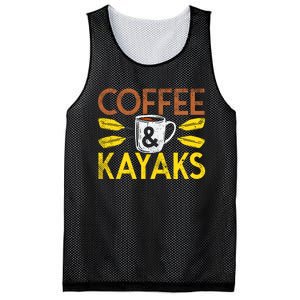 Coffee And Kayaks Kayaker Adventure Funny Kayaking Cool Gift Mesh Reversible Basketball Jersey Tank