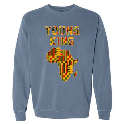 Cool African Kente Art African American Print Garment-Dyed Sweatshirt