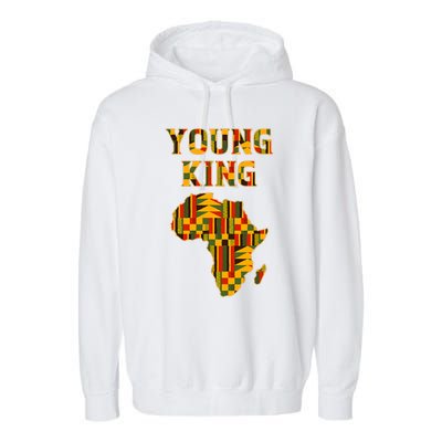 Cool African Kente Art African American Print Garment-Dyed Fleece Hoodie