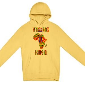 Cool African Kente Art African American Print Premium Pullover Hoodie