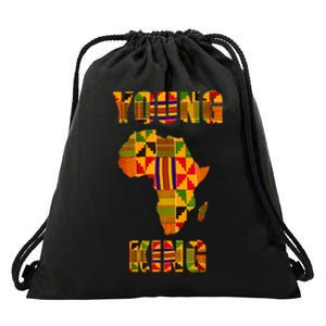 Cool African Kente Art African American Print Drawstring Bag