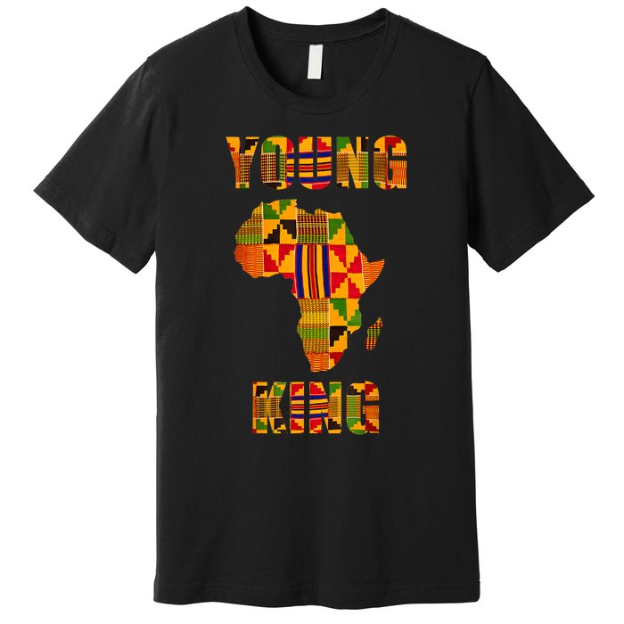 Cool African Kente Art African American Print Premium T-Shirt