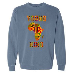 Cool African Kente Art African American Print Garment-Dyed Sweatshirt