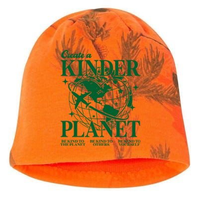 Create A Kinder Planet Aesthetic Trendy Costume Earth Day Gift Kati - Camo Knit Beanie