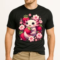 Cute Axolotl Kawaii Anime Axolotl Strawberry Cooling Performance Crew T-Shirt