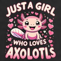 Cute Axolotl Kawaii Just A Girl Who Loves Axolotls Adult Drive Performance Visor