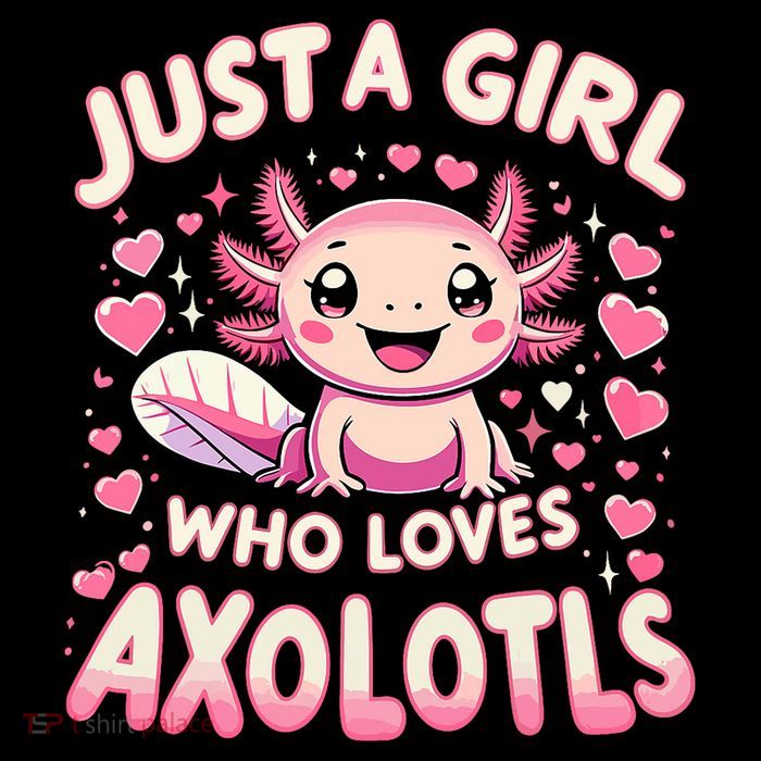 Cute Axolotl Kawaii Just A Girl Who Loves Axolotls Flatbill Hat
