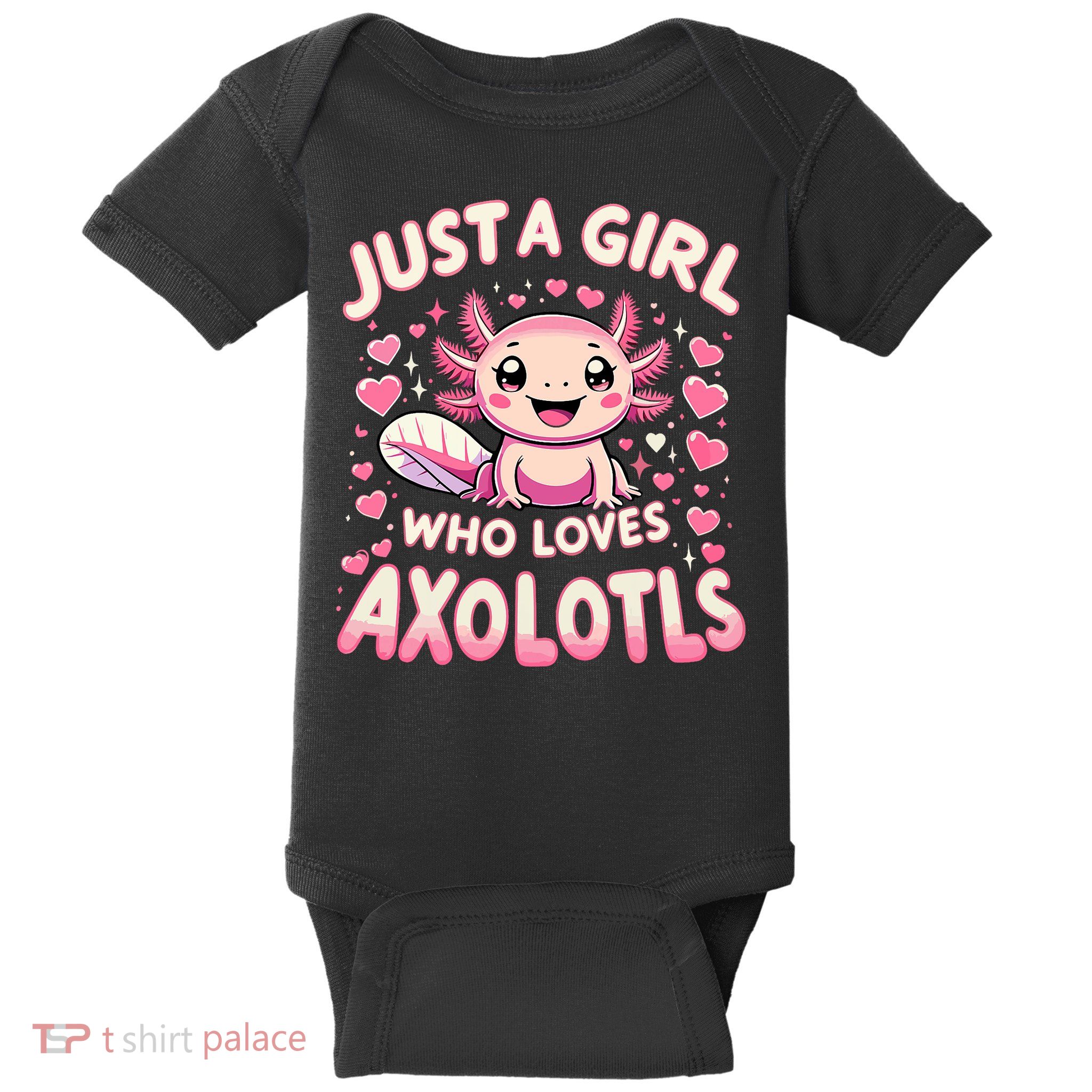 Cute Axolotl Kawaii Just A Girl Who Loves Axolotls Baby Bodysuit