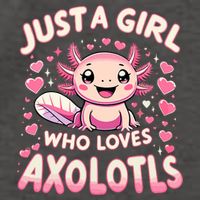 Cute Axolotl Kawaii Just A Girl Who Loves Axolotls Vector Backpack