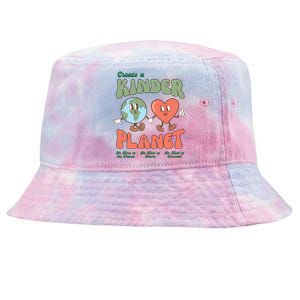 Create A Kinder Planet Earth Protect Lover Save The Earth Trending Gift Idea Tie-Dyed Bucket Hat