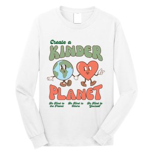 Create A Kinder Planet Earth Protect Lover Save The Earth Trending Gift Idea Long Sleeve Shirt