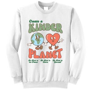 Create A Kinder Planet Earth Protect Lover Save The Earth Trending Gift Idea Sweatshirt