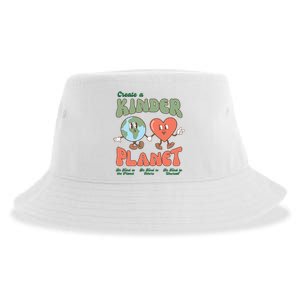 Create A Kinder Planet Earth Protect Lover Save The Earth Trending Gift Idea Sustainable Bucket Hat