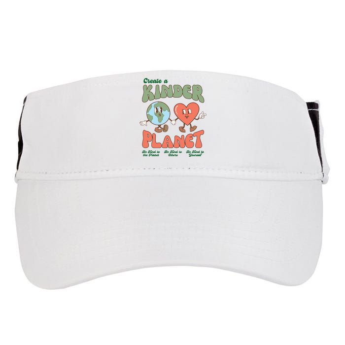 Create A Kinder Planet Earth Protect Lover Save The Earth Trending Gift Idea Adult Drive Performance Visor