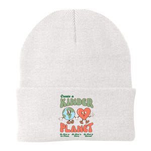 Create A Kinder Planet Earth Protect Lover Save The Earth Trending Gift Idea Knit Cap Winter Beanie