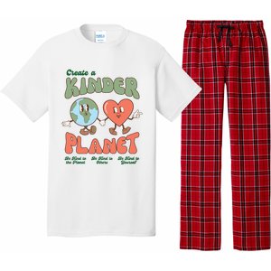 Create A Kinder Planet Earth Protect Lover Save The Earth Trending Gift Idea Pajama Set