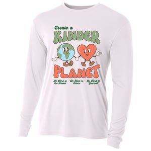 Create A Kinder Planet Earth Protect Lover Save The Earth Trending Gift Idea Cooling Performance Long Sleeve Crew