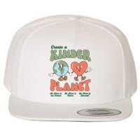 Create A Kinder Planet Earth Protect Lover Save The Earth Trending Gift Idea Wool Snapback Cap