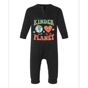 Create A Kinder Planet Aesthetic Trendy Costume Earth Day Infant Fleece One Piece