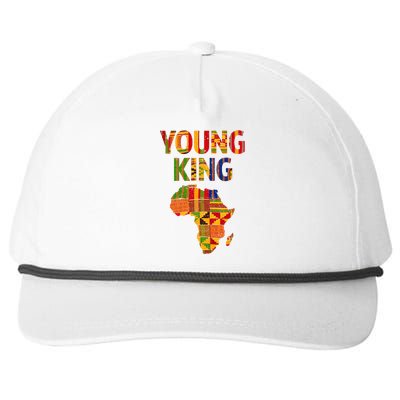 Cool African Kente Art Men Kids African American Print Snapback Five-Panel Rope Hat