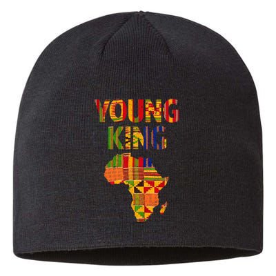 Cool African Kente Art Men Kids African American Print Sustainable Beanie