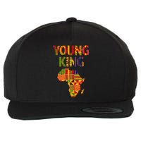 Cool African Kente Art Men Kids African American Print Wool Snapback Cap