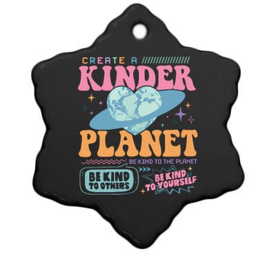 Create A Kinder Planet Mental Health Ceramic Star Ornament