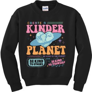 Create A Kinder Planet Mental Health Kids Sweatshirt