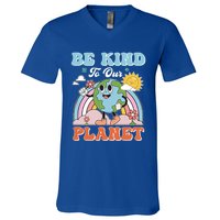 Create A Kinder Planet Be Kind To The Planet Kind To Others Gift V-Neck T-Shirt