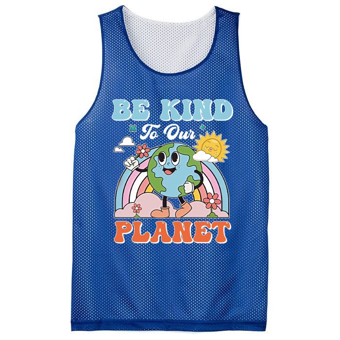 Create A Kinder Planet Be Kind To The Planet Kind To Others Gift Mesh Reversible Basketball Jersey Tank