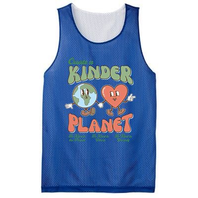 Create A Kinder Planet Be Kind To The Planet Kind To Others Gift Mesh Reversible Basketball Jersey Tank