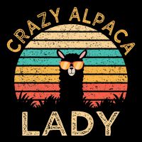 Crazy Alpaca Lady Funny Alpaca Wearing Sunglasses Farmer Zip Tote Bag