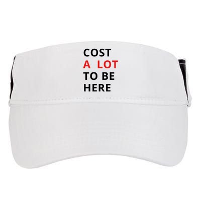 Cost A Lot To Be Here Adult Drive Performance Visor