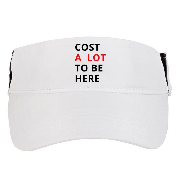 Cost A Lot To Be Here Adult Drive Performance Visor